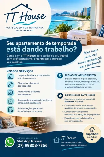 Limpeza e Administração de Imóveis por Temporada em Guarapari