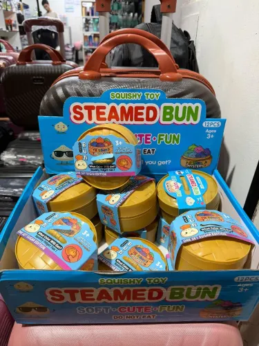 Squishy Steamed Bun - Brinquedo Antiestresse