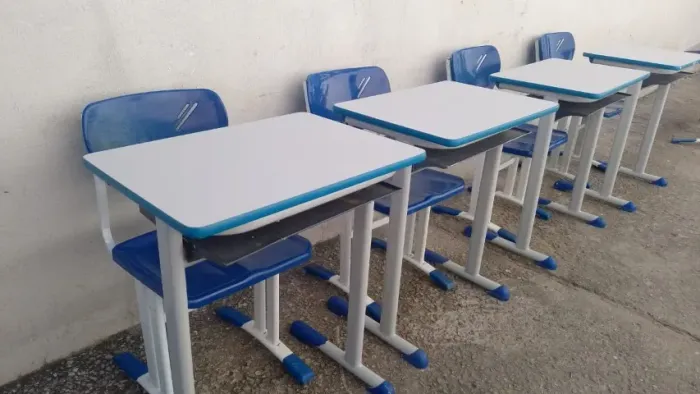 Conjunto Escolar Desk Azul