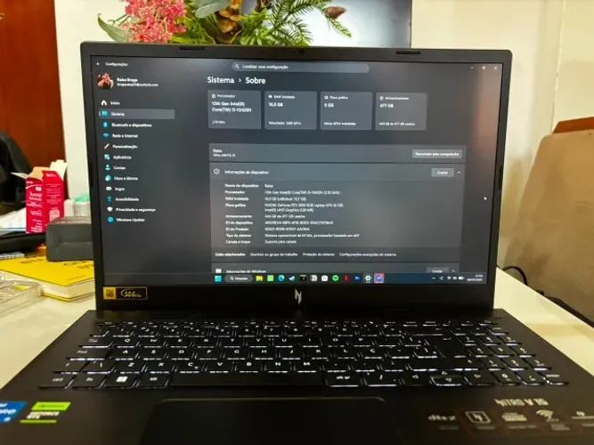 Notebook Gamer Acer Nitro I5-13420h 16gb