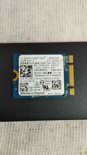 SSD 128GB M.2 NVME usado funcionando