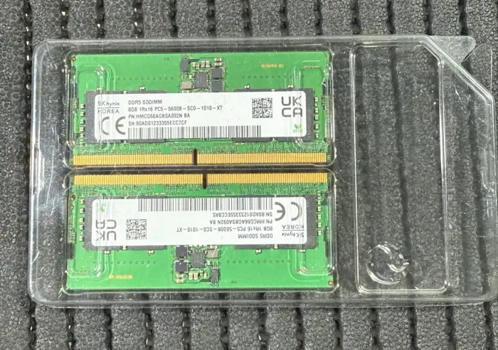 Memórias RAM DDR5 8GB 5600MHz NOVAS