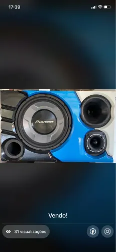 CAIXA TRIO AUTOMOTIVO PIONEER + TARAMPS 400 RMS - NOVA!