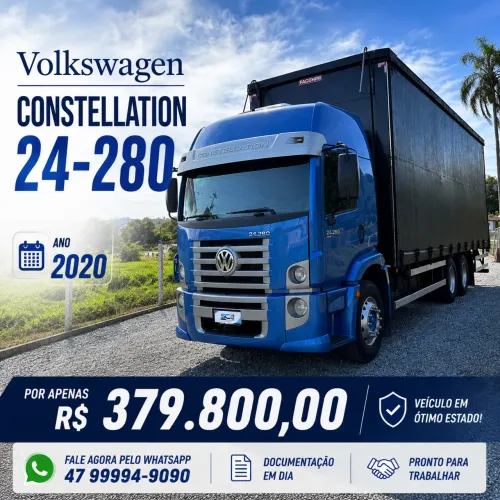 VW 24-280 Costellattion ano 2020 Bau Sider Furgão