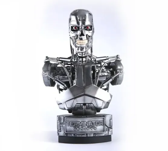 Estatua Busto T-800 Endoskeleton 1/2 Exterminador do Futuro Genisys Chronicle Collectibles