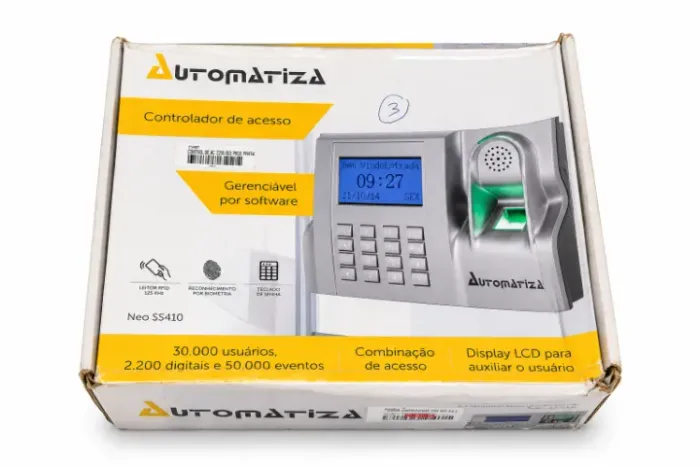Controlador de Acesso Automatiza NEO SS410 Biométrico RFID 125 kHz