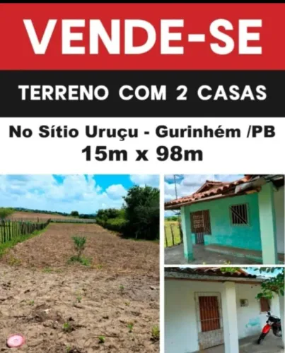 2 casas com terreno, 15x98