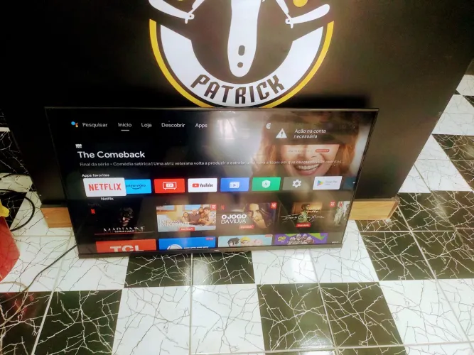 Vendo Smartv TCL 55 borda infinita com comando de voz retirar no centro de São Bernardo