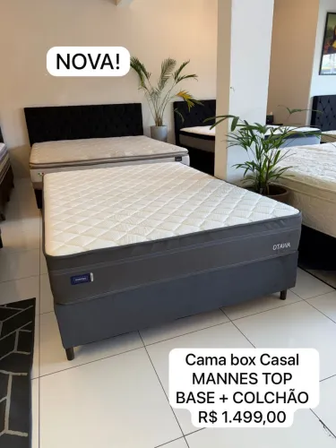 Cama Box Casal MANNES TOP - ENTREGO