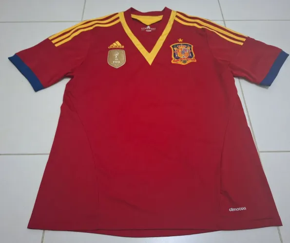 Camisa Seleção Espanha Adidas Patch campeã do mundo 2010 tam. G