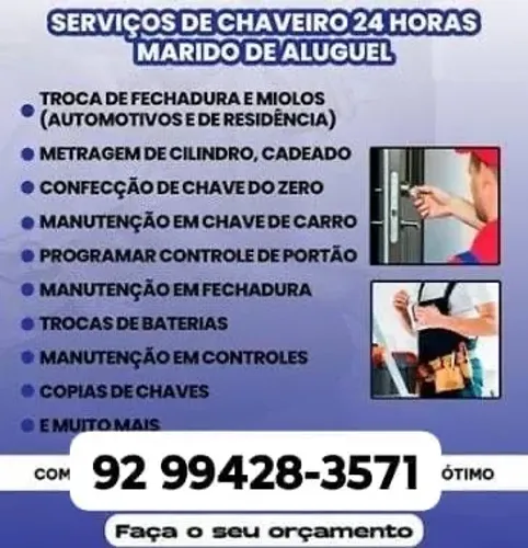 Chaveiro profissional 24h?