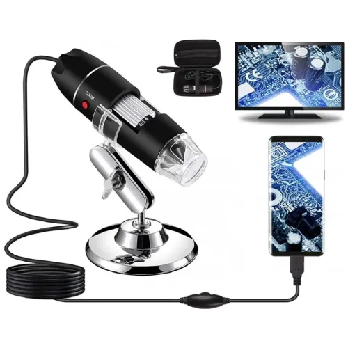 2 unidades Microscópio Zoom 1600x Cam 2.0 Mp Profissional Digital Usb