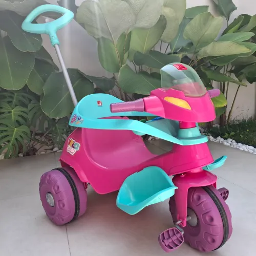 Triciclo Velobaby Rosa Bandeirante - Super conservado