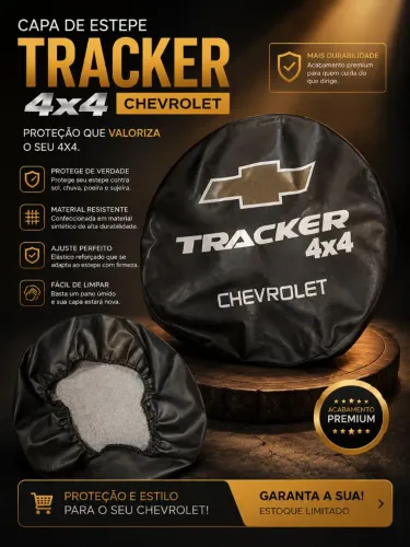 Capa de Estepe Chevrolet Tracker 4x4 -Proteção e Estilo