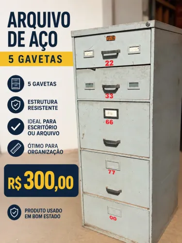 Arquivo de aço para escritório 