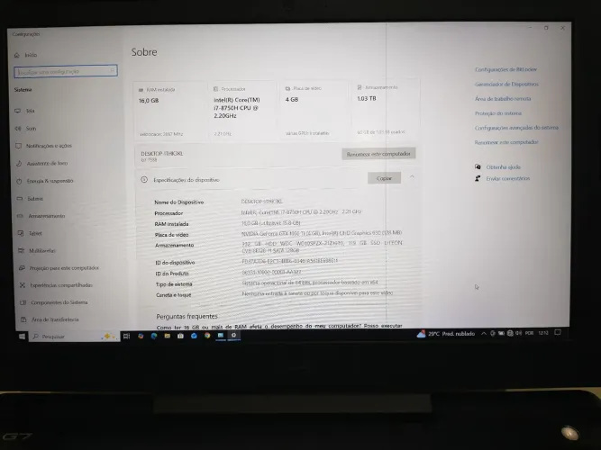 Notebook Gamer Dell G7 7588