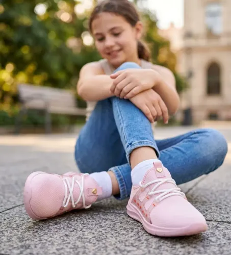 Tênis infantil menina - rosa - Tam 35