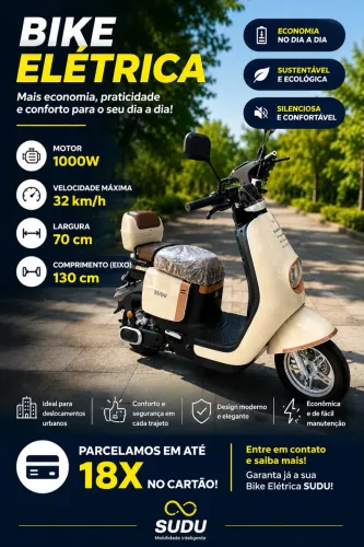 Bike elétrica Sudu 32 Km/h