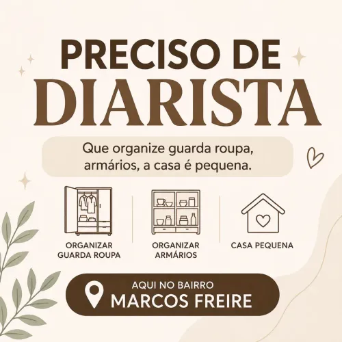 Precisa-se de diarista