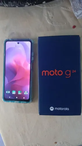 Moto g 24 novíssimo apenas com a caixa