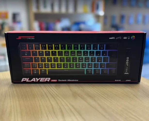 Teclado mecânico 60% suframe | Switch Red | Garantia