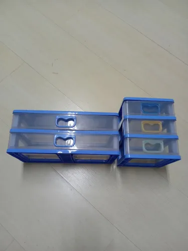 Duas Caixa multiuso azul céu 