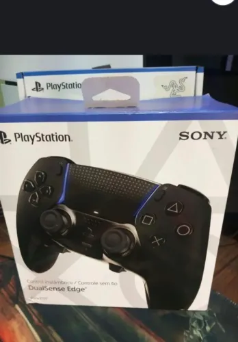 <br>Controle Sem Fio Sony DualSense Edge Midnight Black (preto)