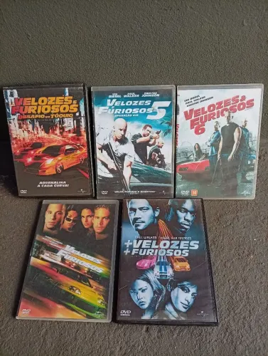5 DVDs Velozes e furiosos 