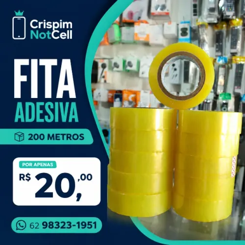 Fita adesiva 200 metros