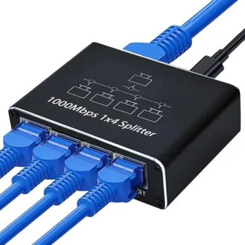 Switch para Cabo de Rede 5 Portas Giga/1000 Exbom Loja Coimbra Computadores