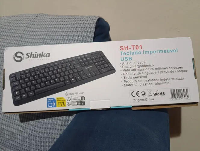 Teclado USB Skinka PC/Notebook Novo/Caixa