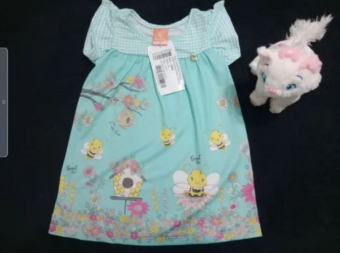 Vestido Bebê Teddy Bear TAM G