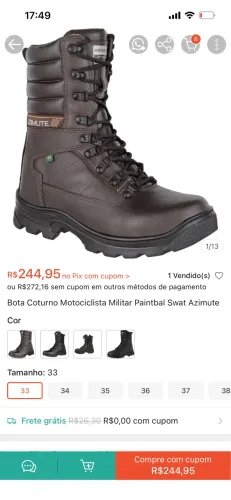 Bota coturno