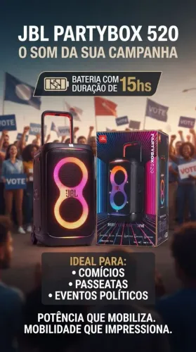 CAIXA DE SOM JBL PARTYBOOX 520 lacrado