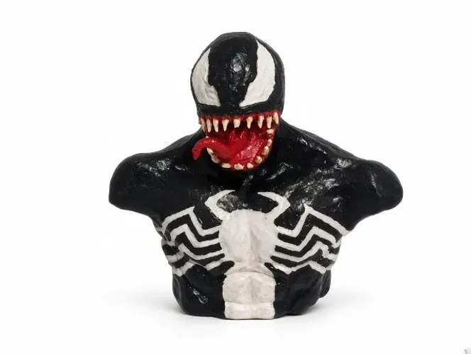 Busto Venom (Argila) 21 cm altura, 22 cm comprimento, 10 cm largura
