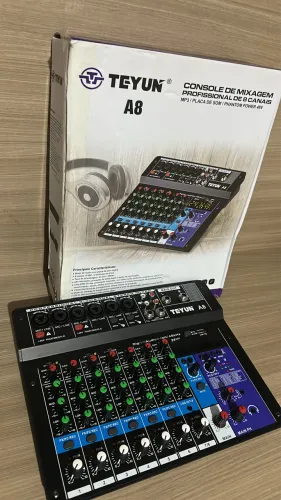 Mesa de mixagem 8 canais