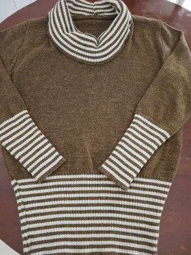 Blusa gola alta lã