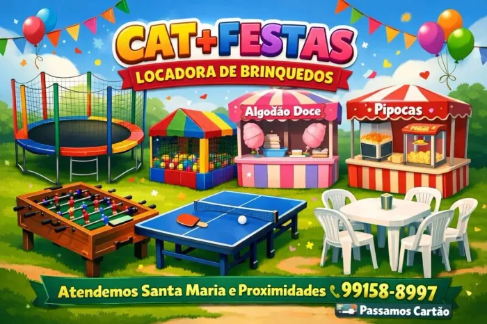 Alugo barraca algodão doce , pipoca , cama elástica, piscina de bolinhas Santa Maria 