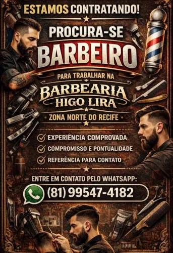 Preciso de barbeiro parceiro contratação imediata