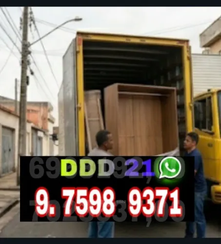 Frete, Carretos e Mudanças com Caminhão Baú - Falar com Eberton