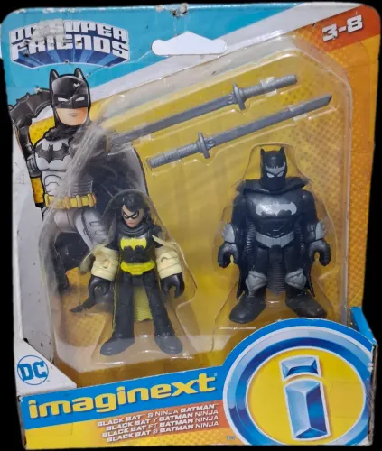 Fisher-Price Imaginext Batman Ninja e Black Bat ( novos, na embalagem original)