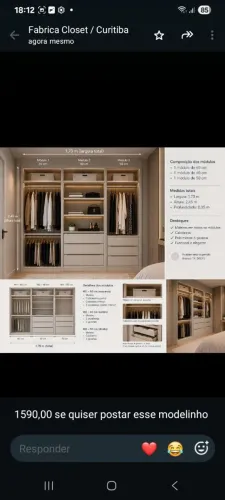 Closet de luxo a preço de fábrica!