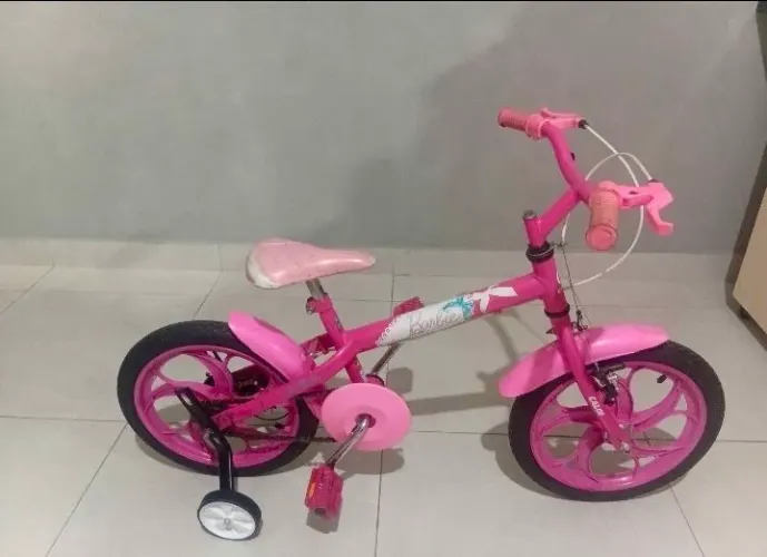 Bicicleta infantil aro 16 barbie