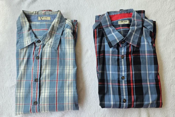 Lote de 7 camisas masculinas Hering e TNG