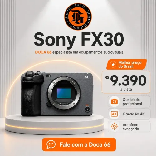 Não aceito Troca! Câmera Sony FX30 (Lacrada)