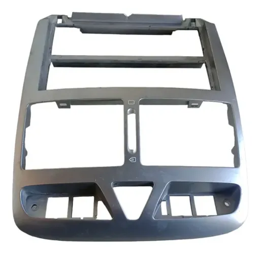 Moldura Painel Central Peugeot 307 Cinza
