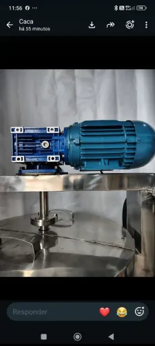 Tanque misturador p cosméticos em aço inox c aquecimento elétrico novo