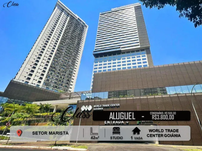 WORLD TRADE CENTER | SETOR MARISTA | STUDIO | 42m² | 1 VAGA DE GARAGEM REF: 4249443