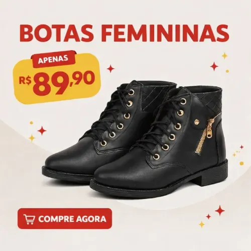 Coturno Lindo e Confortável