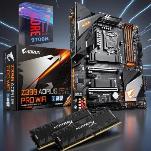 Kit Upgrade Gamer Alta Performance: i7-9700K + Z390 AORUS + 16GB HyperX DDR4!